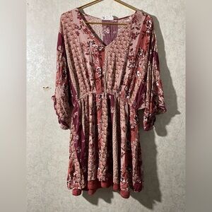 r2 women's 2X printed tunic top